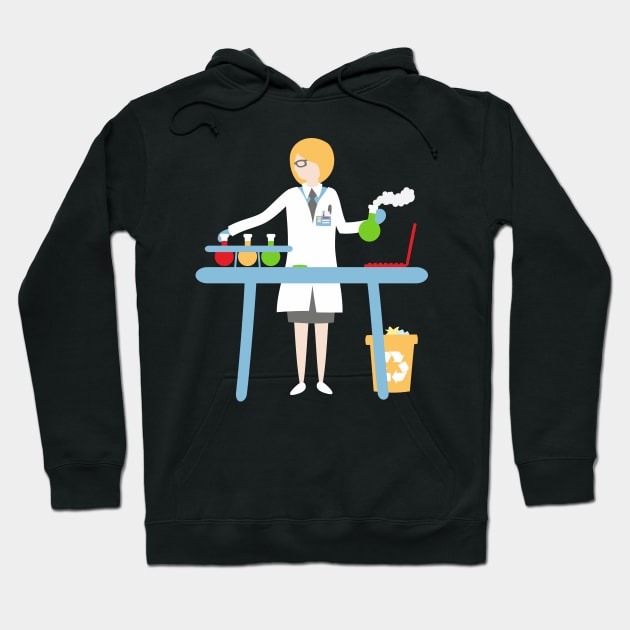 Scientist at work Hoodie by XOOXOO